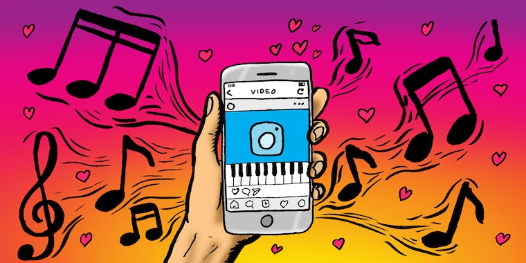 Как добавить музыку к видео в Instagram 
